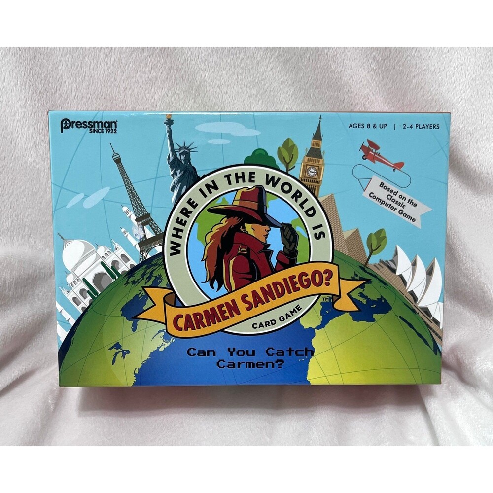 Unplayed New Where in the World is Carmen Sandiego Card Game Retro Nostalgia